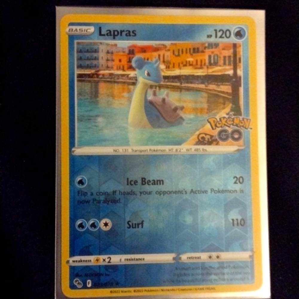 POKEMON GO- 2022 MODERN LAPRAS holographic
